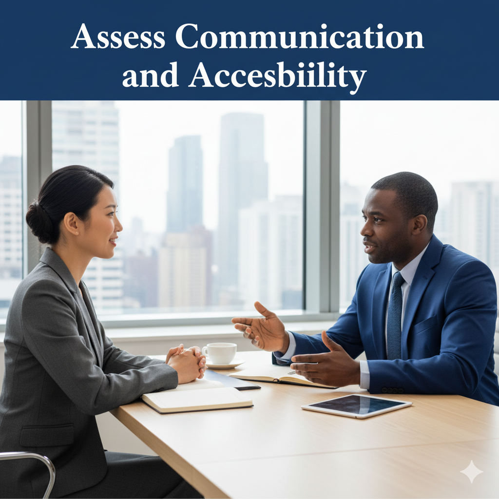Assess Communication and Accessibility